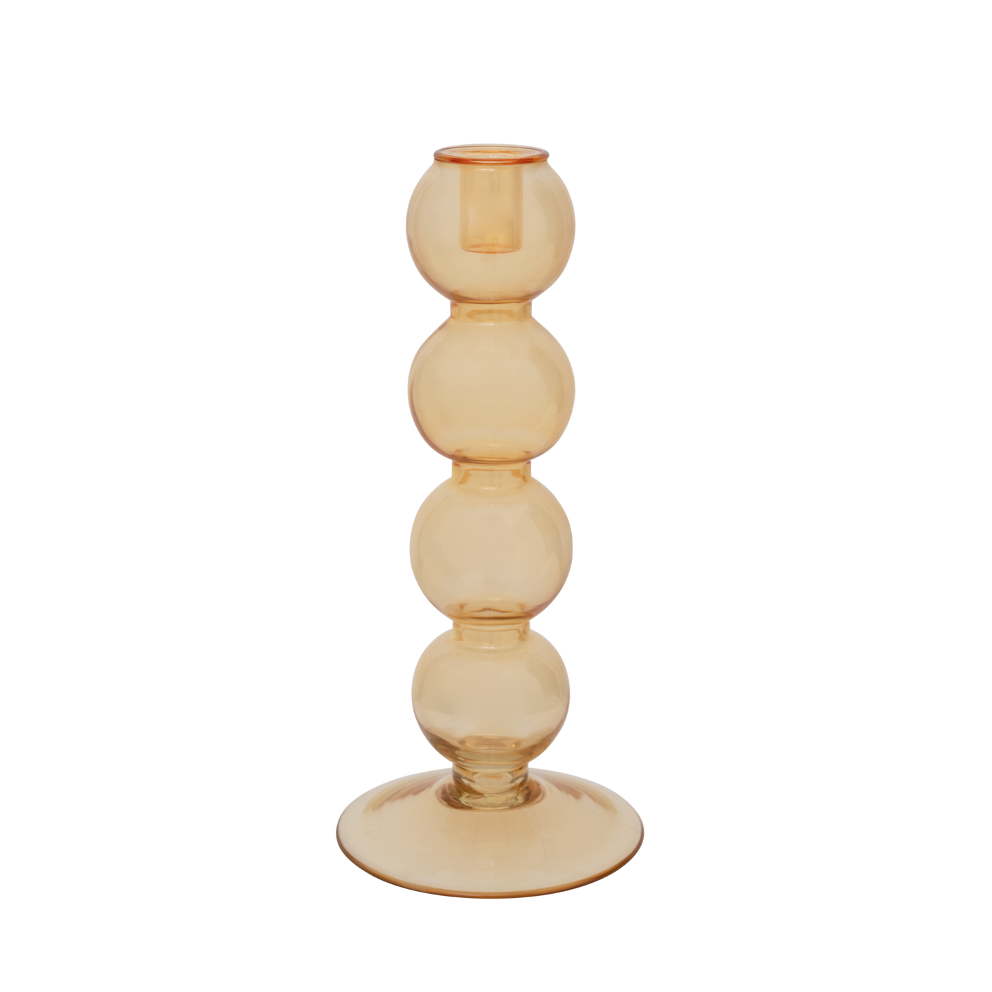Candle holder almond buff