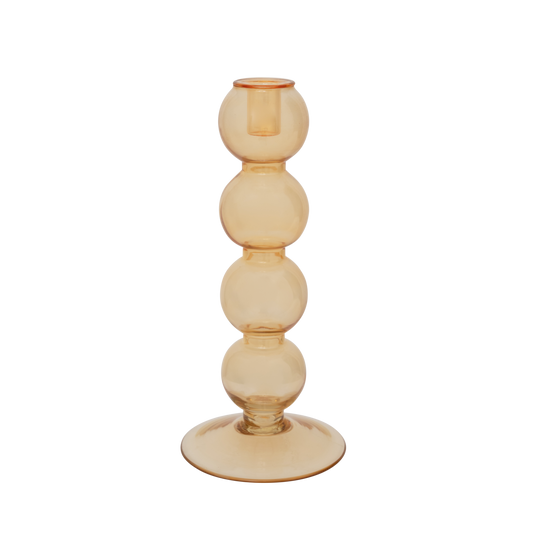 Candle holder almond buff